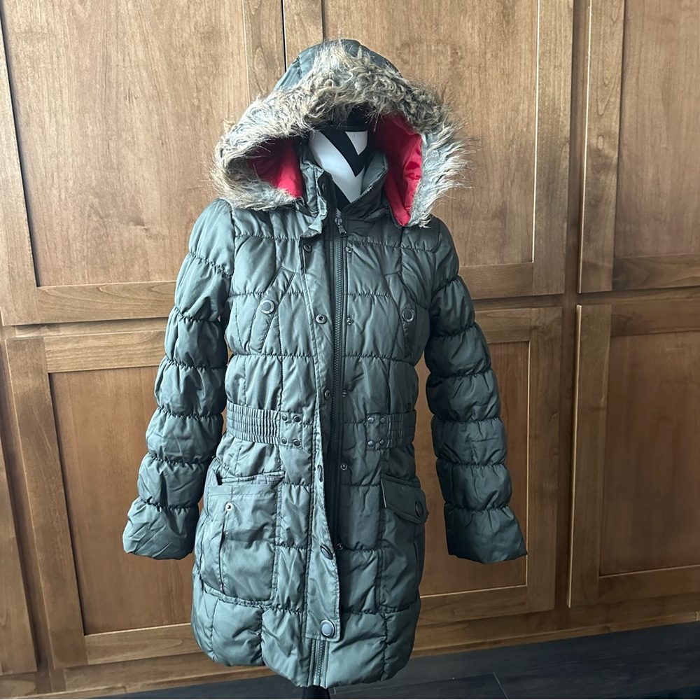 Urban Republic || olive green puffer parka